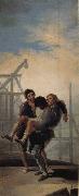 Francisco Goya Wounded Mason France oil painting artist